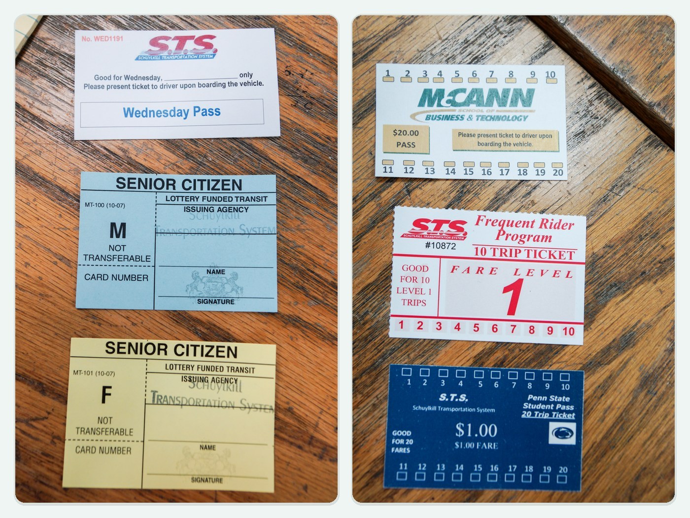 Paper transit passes and fare media