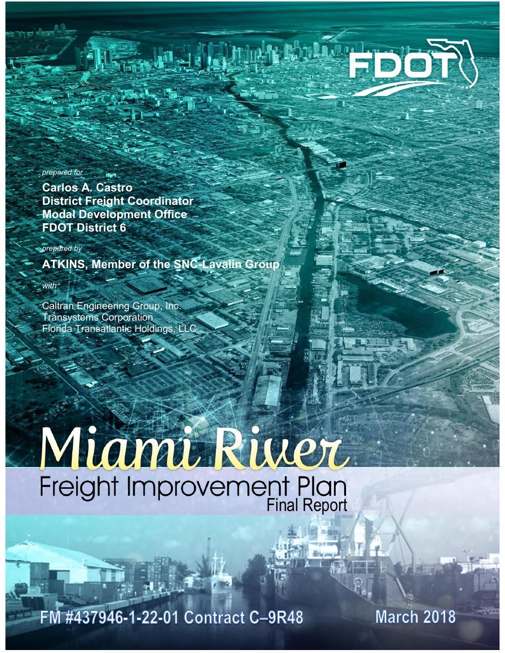 Cover of the Miami River Freight Improvement Plan