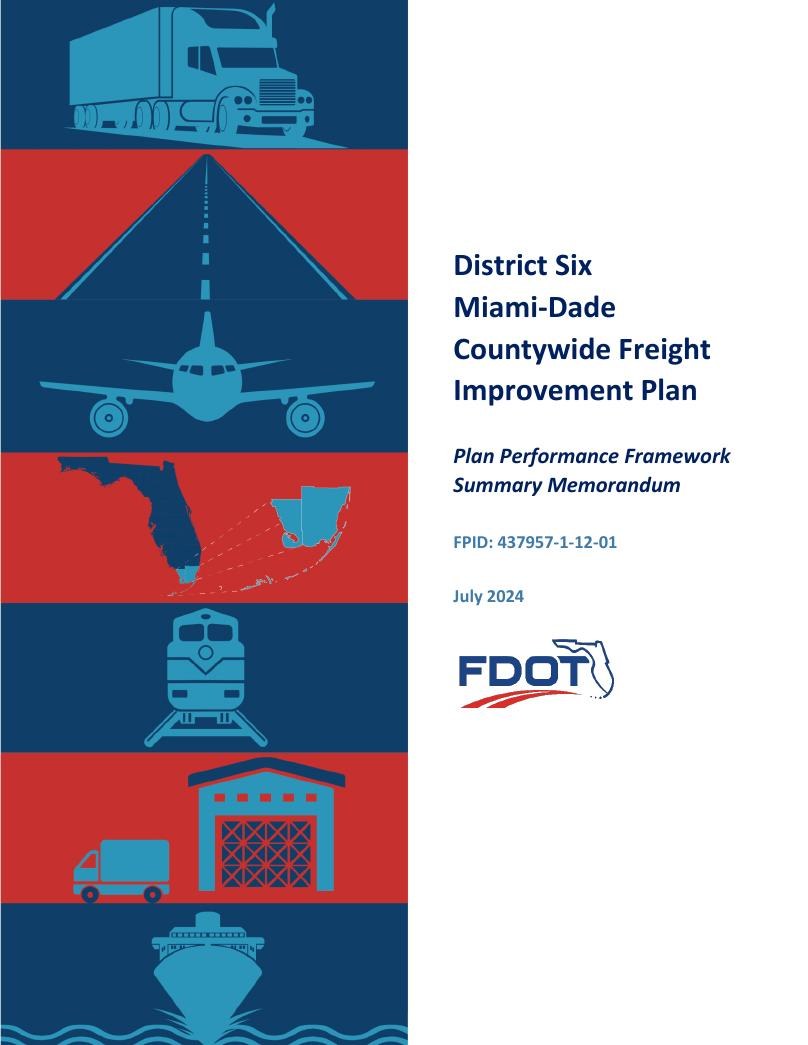 Cover of the Task 2 Plan Performance Framework Summary Memorandum