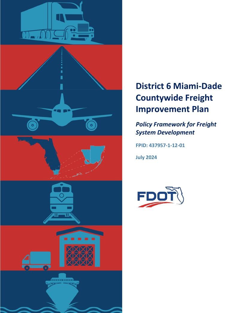 Cover of the Task 2 Policy Framework for Freight System Development