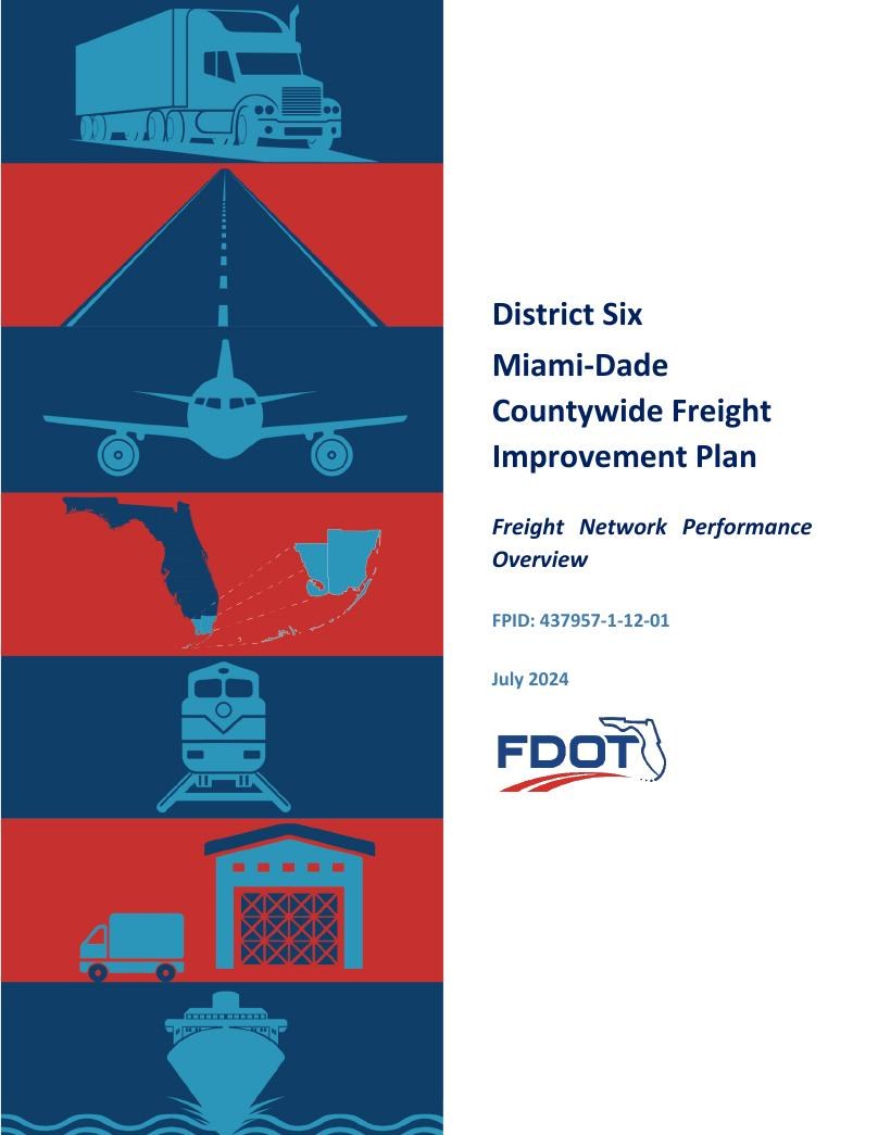 Cover of the Task 3 Freight Network Performance Overview